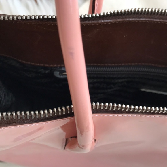 Rare Prada Patent Leather Pink & Brown Bag - Picture 14 of 17